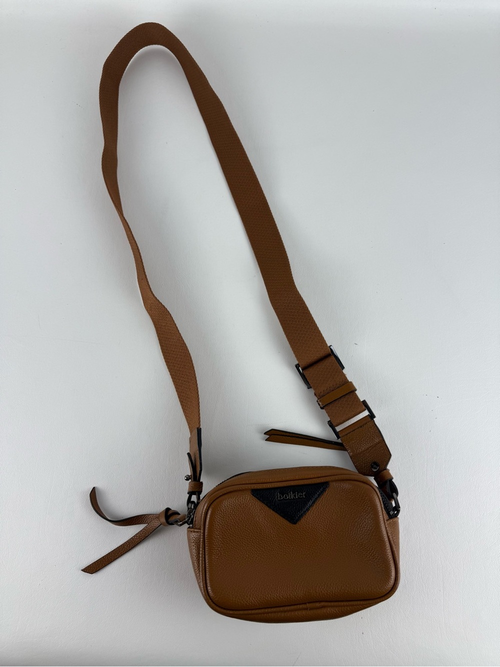 Botkier New York Valentina Pebble Leather Camera Bag - Toffee Brown